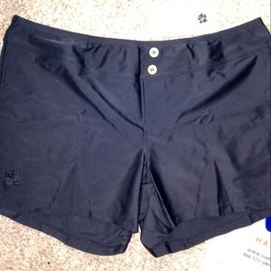 Hapari Black Cover-Up Board Shorts